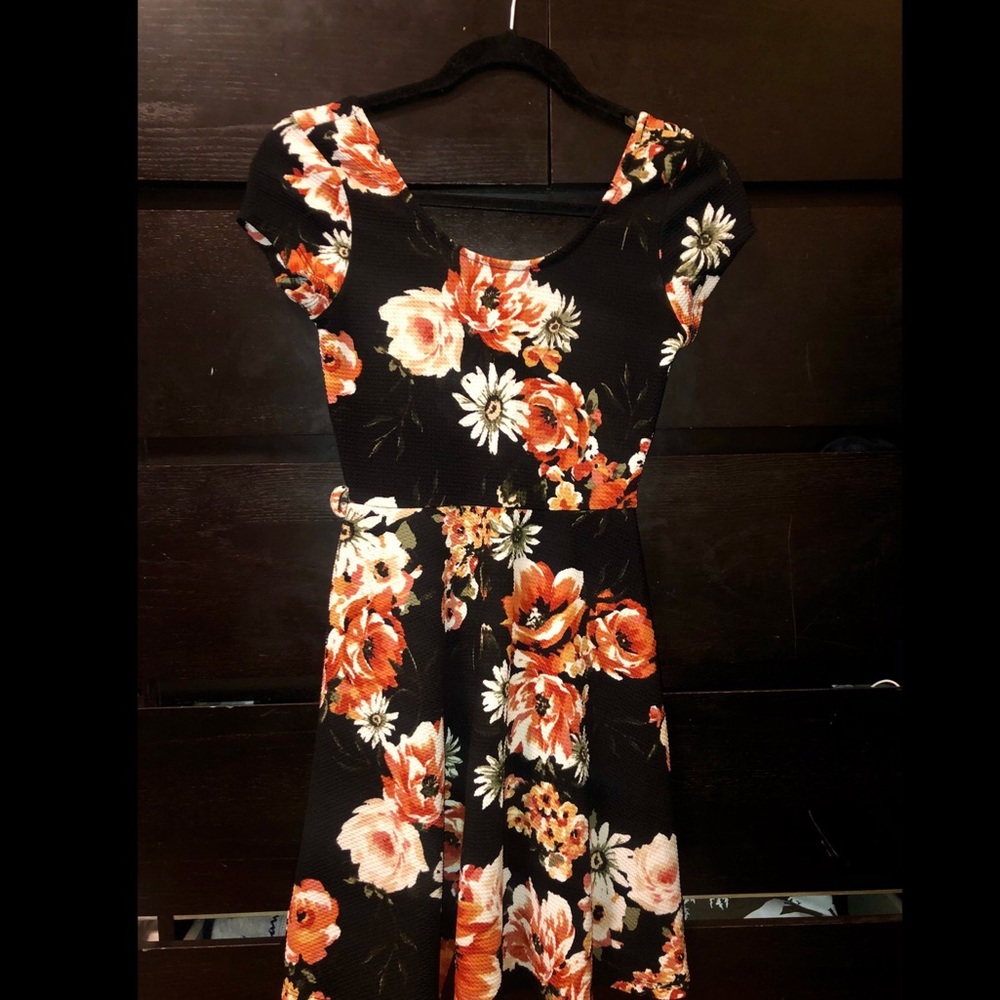 Black Flower dress